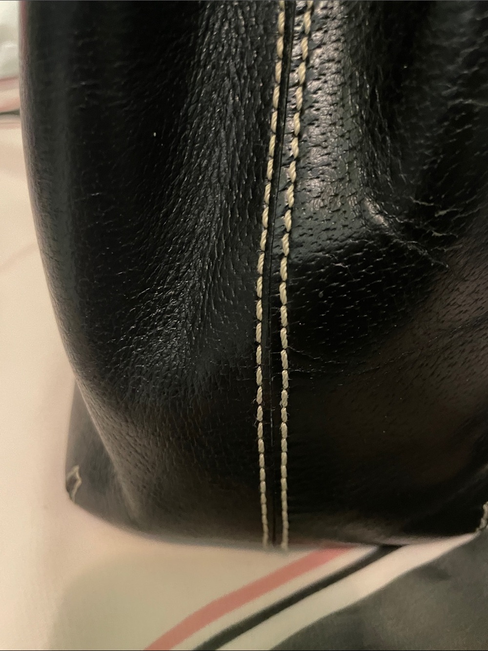 kate spade Black Leather Tote with Gold Logo Plate - Picture 5 of 11
